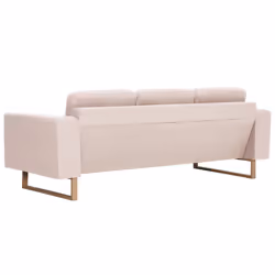 VidaXL 276859 canapé 3 siège(s) Crème - Vue supplémentaire 5