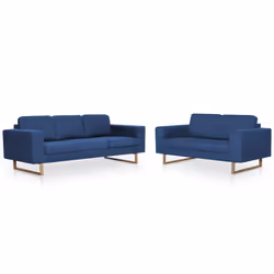 VidaXL 276861, Bleu, 3 siège(s), Polyester, 2000 mm, 820 mm, 750 mm