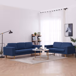 VidaXL 276861 canapé 3 siège(s) Bleu