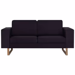 VidaXL 276863 canapé 3 siège(s) Noir - Vue supplémentaire 7