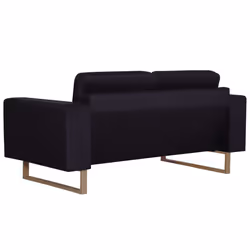 VidaXL 276863 canapé 3 siège(s) Noir - Vue supplémentaire 8
