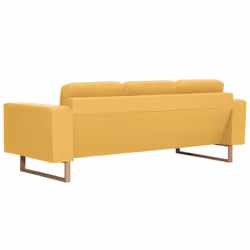 VidaXL 276864 canapé 3 siège(s) Jaune - Vue supplémentaire 5