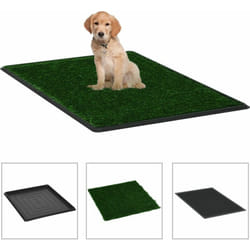 vidaXL Toilette pour animaux avec plateau et gazon artificiel Vert WC