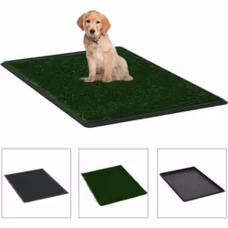 Notre toilette pour animaux de compagnie avec plateau et gazon artificiel est idéale pour vous aider efficacement dans l'appr ...