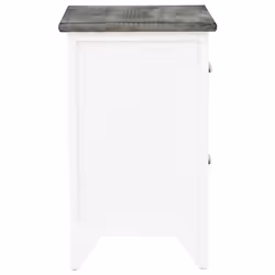 VidaXL 284047 Table de nuit et table de chevet Gris, Blanc - Vue supplémentaire 5