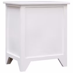 VidaXL 284049 Table de nuit et table de chevet Blanc - Vue supplémentaire 4