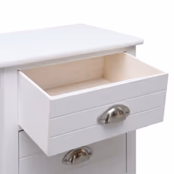 VidaXL 284049 Table de nuit et table de chevet Blanc - Vue supplémentaire 5