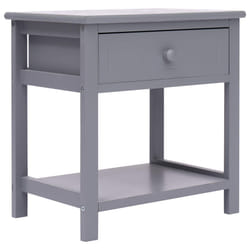 VidaXL 284050 Table de nuit et table de chevet Gris