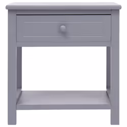 VidaXL 284050 Table de nuit et table de chevet Gris