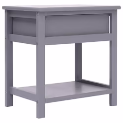 VidaXL 284050 Table de nuit et table de chevet Gris - Vue supplémentaire 4