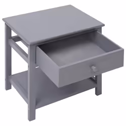 VidaXL 284051 Table de nuit et table de chevet Gris - Vue supplémentaire 3