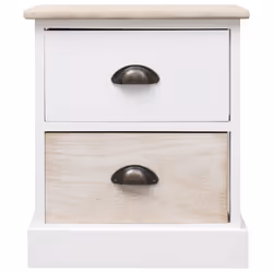 VidaXL 284057 Table de nuit et table de chevet Noir, Naturel - Vue supplémentaire 4