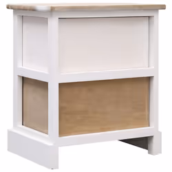 VidaXL 284057 Table de nuit et table de chevet Noir, Naturel - Vue supplémentaire 5