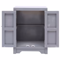 VidaXL 284072 Table de nuit et table de chevet Gris - Vue supplémentaire 4