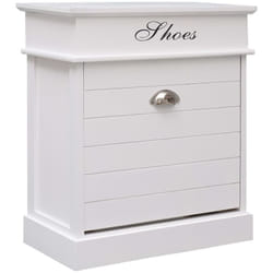 Vidaxl - Armoire à chaussures Blanc 50 x 28 x 58 cm Bois de Paulownia