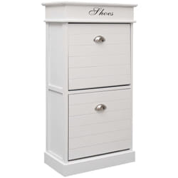 Armoire à chaussures Blanc 50 x 28 x 98 cm Bois de Paulownia Vidaxl