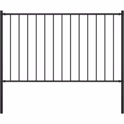Cette clôture de jardin avec poteaux a un design simple mais pratique et convient à tous les jardins. Fait en acier enduit de ...