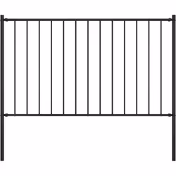 Cette clôture de jardin avec poteaux a un design simple mais pratique et convient à tous les jardins. Fait en acier enduit de ...
