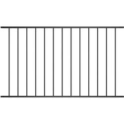 Panneau de clôture Acier enduit de poudre 1,7x1,25 m Noir Vidaxl