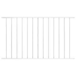 vidaXL Panneau clôture acier 1,7x1 m - Blanc