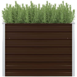 Vidaxl - Jardinière surélevée Marron 100x100x77 cm Acier galvanisé