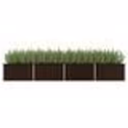 vidaXL Lit surélevé de jardin Marron 320x80x45 cm Acier galvanisé - TU