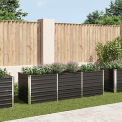 Vidaxl - Lit surélevé de jardin Anthracite 240x80x77 cm Acier galvanisé