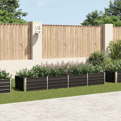 Vidaxl - Lit surélevé de jardin Anthracite 320x80x45 cm Acier galvanisé