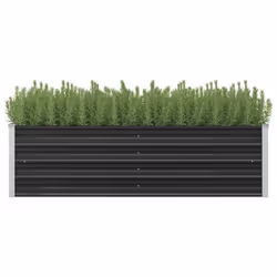 vidaXL Lit surélevé de jardin Anthracite 160x40x45 cm Acier galvanisé - TU
