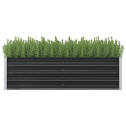 vidaXL Lit surélevé de jardin Anthracite 160x40x45 cm Acier galvanisé - TU