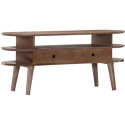 vidaXL Meuble TV 110x35x50 cm Bois d'acacia solide - TU