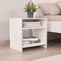 vidaXL Tables de chevet 2 pcs Blanc 40x30x40 cm Bois d'ingénierie - TU