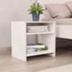 vidaXL Tables de chevet 2 pcs Blanc 40x30x40 cm Bois d'ingénierie - TU