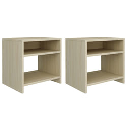 VidaXL 800016 Table de nuit et table de chevet Chêne