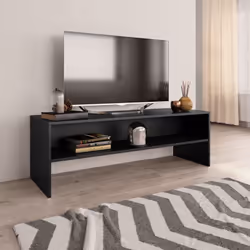 Description générale Ce meuble TV au design moderne et pratique s'intègre parfaitement dans tout intérieur. Réalisé en bois d ...