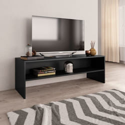 Vidaxl - Meuble tv Noir 120x40x40 cm Bois d'ingénierie