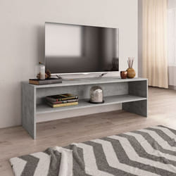 Vidaxl - Meuble tv Gris béton 120x40x40 cm Bois d'ingénierie