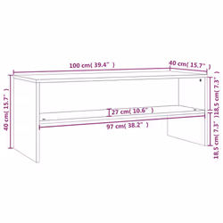 VidaXL 800045 Support TV et centre de divertissement - Vue supplémentaire 6