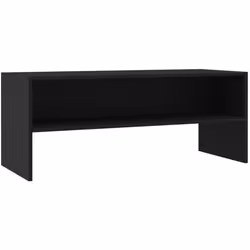 vidaXL Meuble TV Noir 100x40x40 cm Bois d’ingénierie - TU