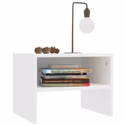 VidaXL 800063 Table de nuit et table de chevet Blanc
