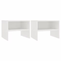 VidaXL 800064, Blanc, Bois, 400 mm, 300 mm, 300 mm, 2 pièce(s)