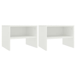 VidaXL 800064 Table de nuit et table de chevet Blanc