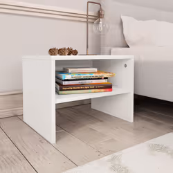 VidaXL 800064 Table de nuit et table de chevet Blanc