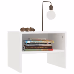 VidaXL 800064 Table de nuit et table de chevet Blanc
