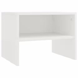 VidaXL 800064 Table de nuit et table de chevet Blanc - Vue supplémentaire 4