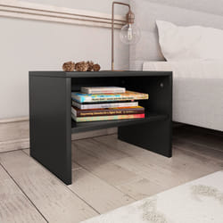 VidaXL 800066 Table de nuit et table de chevet Noir