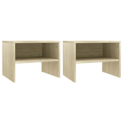 VidaXL 800070 Table de nuit et table de chevet Chêne