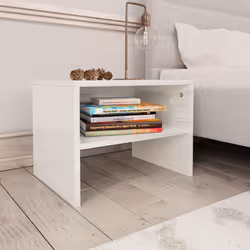 VidaXL 800075 Table de nuit et table de chevet Blanc