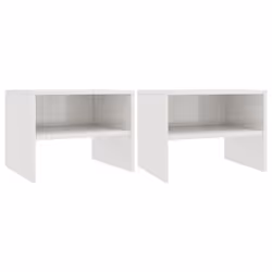 VidaXL 800076, Blanc, Bois, 400 mm, 300 mm, 300 mm, 2 pièce(s)