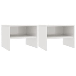 VidaXL 800076 Table de nuit et table de chevet Blanc